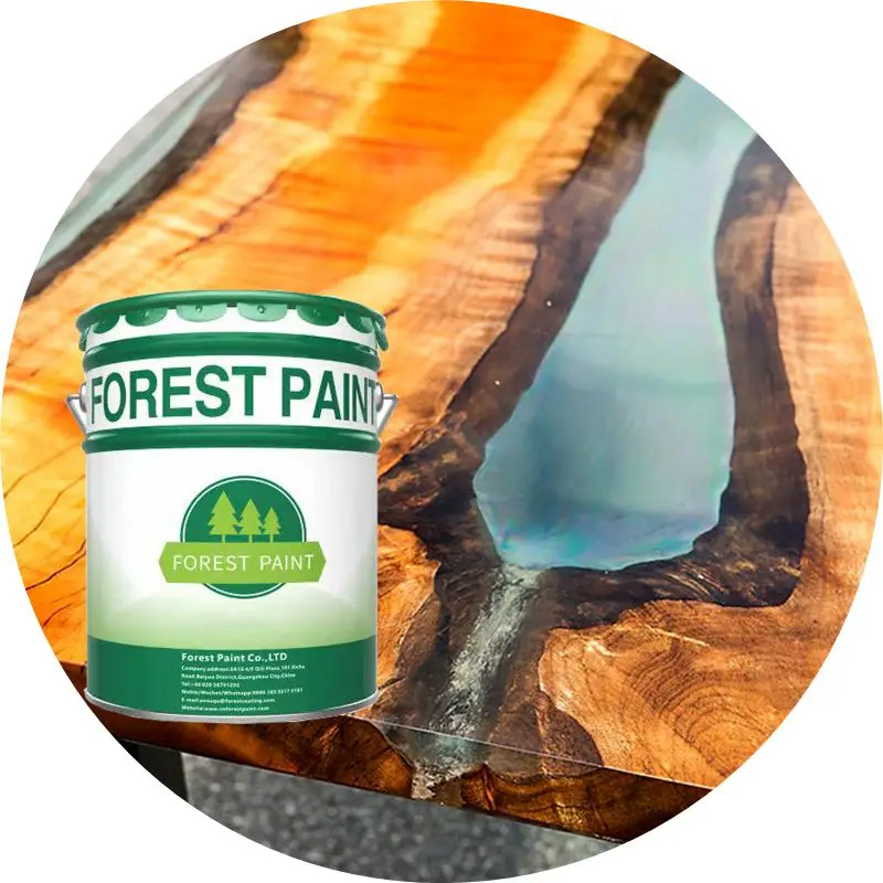 
2020 New Forest Paint Crystal Clear Epoxy Resin for Wood 