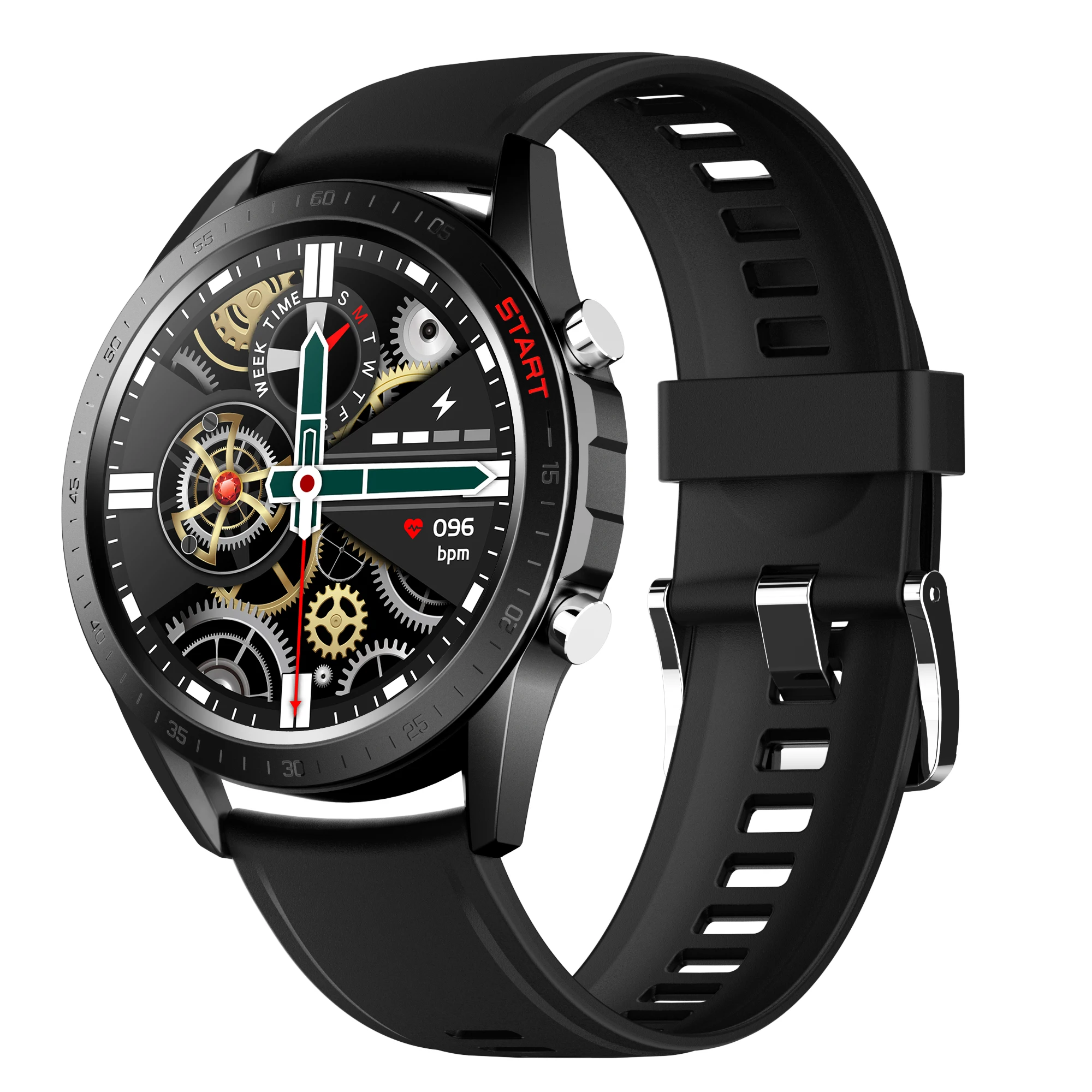 

Private Mold IP68 Waterproof 1.32" IPS Touch Round Men Sports Smartwatch Wireless Music V20 Smart Watch for Android Watches