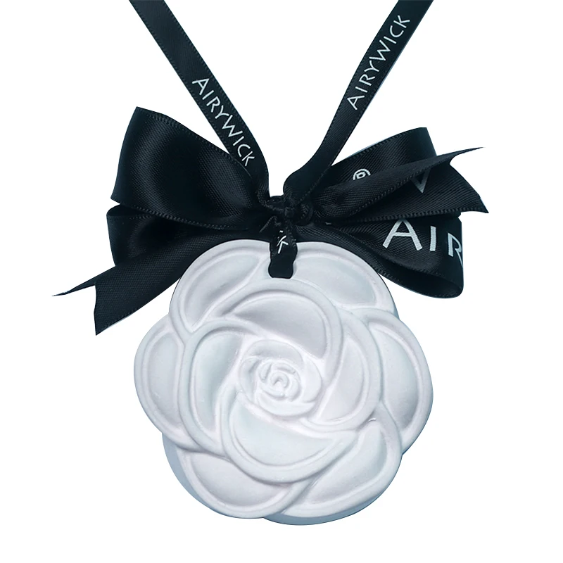 

Scented Flower Air Freshenser Aroma Diffuser perfumada Gypsum Scent Ceramic Plaster with Ribbon