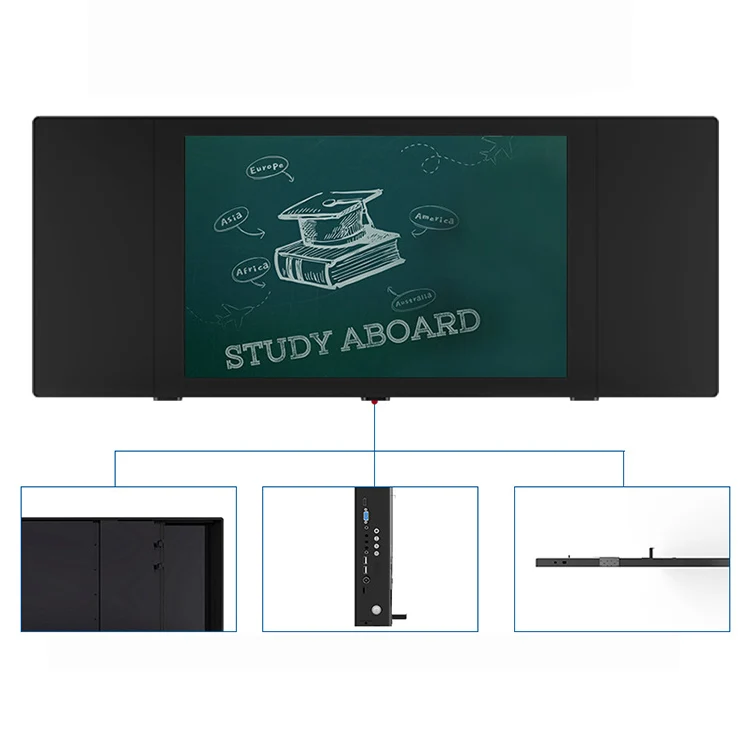 
4K HD intelligent nano blackboard touch screen digital smart electronic blackboard with android windows system 
