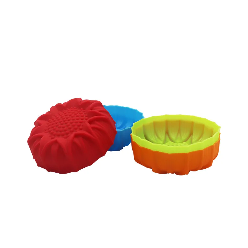 

Reusable Baking Cups Nonstick Easy Clean Muffin Molds Set of 11 Shapes Silicone Muffin Cup, Red,green,blue,orange