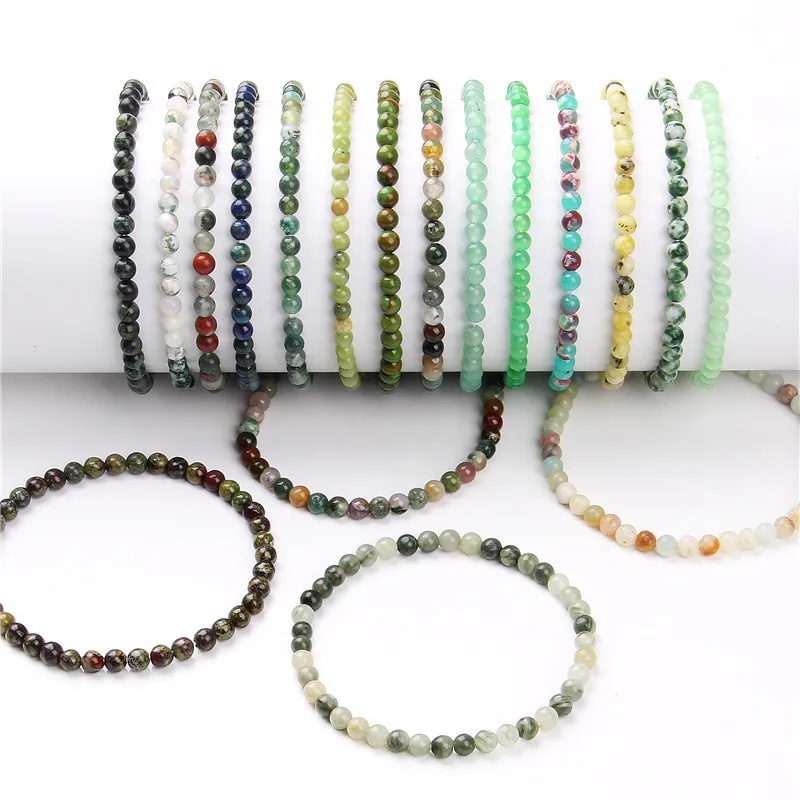 

New Arrival Natural Stone Gem Beads DIY Handmade Accessories Jasper Agate Crystal Beads For Making Bracelet Jewelry