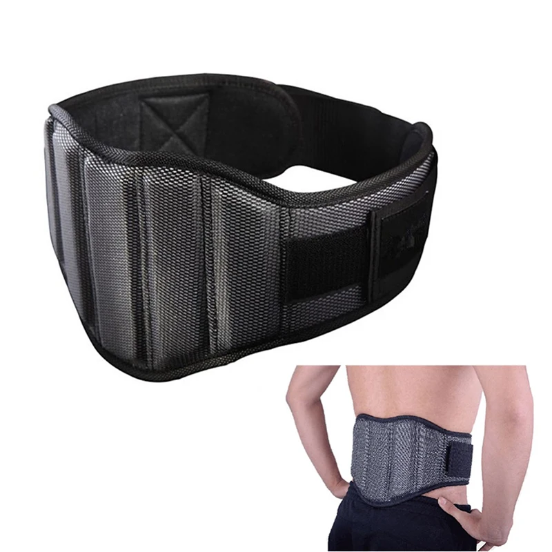 

Weight Lifting Belt Gym Fitness Exercise Nylon Waist Support Straps Back Brace