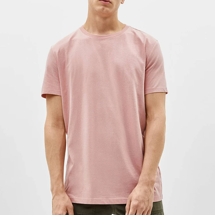

Fashion Solid Color No Label T-shirt Mens Cotton, At your request