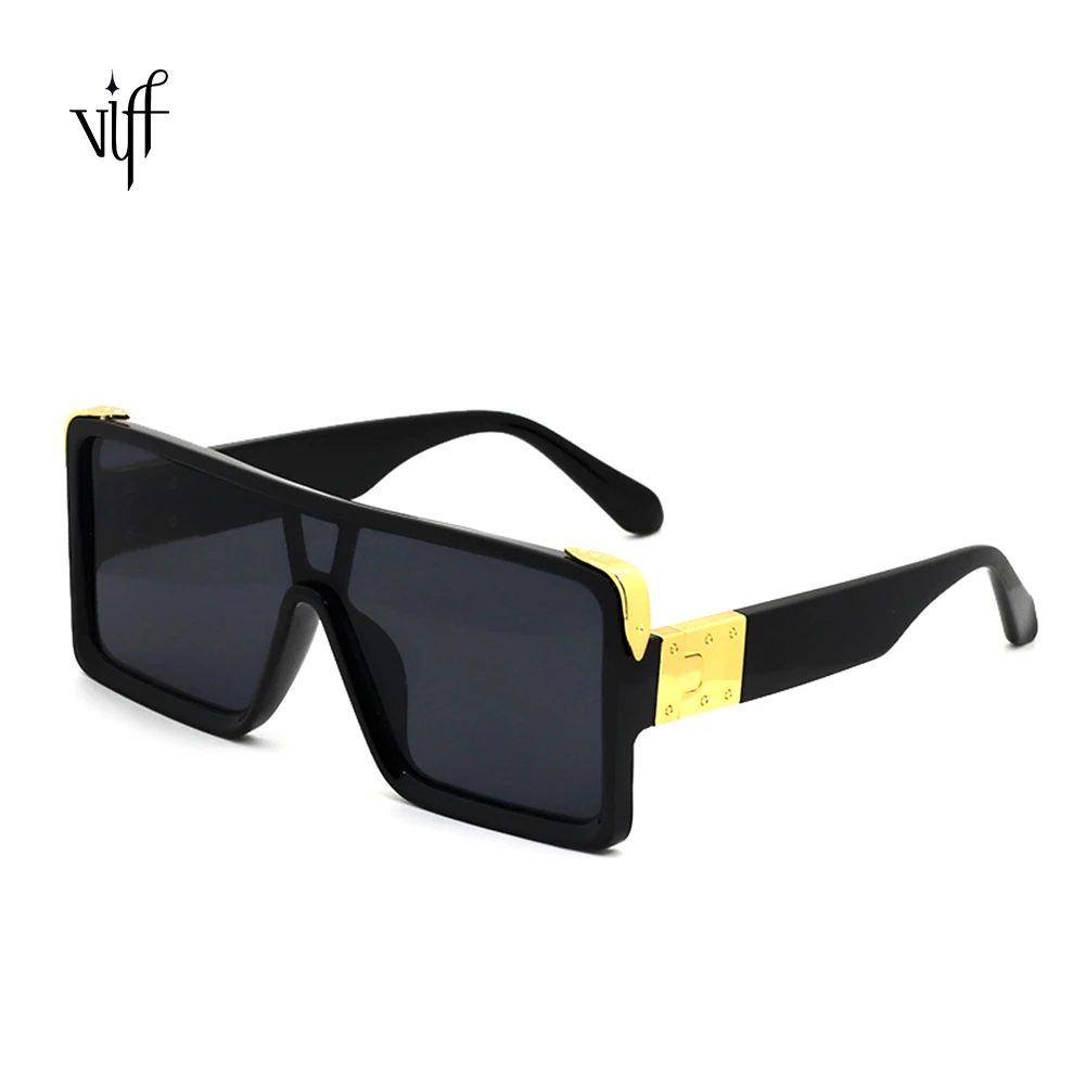 

VIFF HP20326 Vintage Metal Frame Custom Fashion Eyewear Sun Glasses River Big Frame Women Sunglasses Oversized Sunglasses 2021, Multi and oem patone design