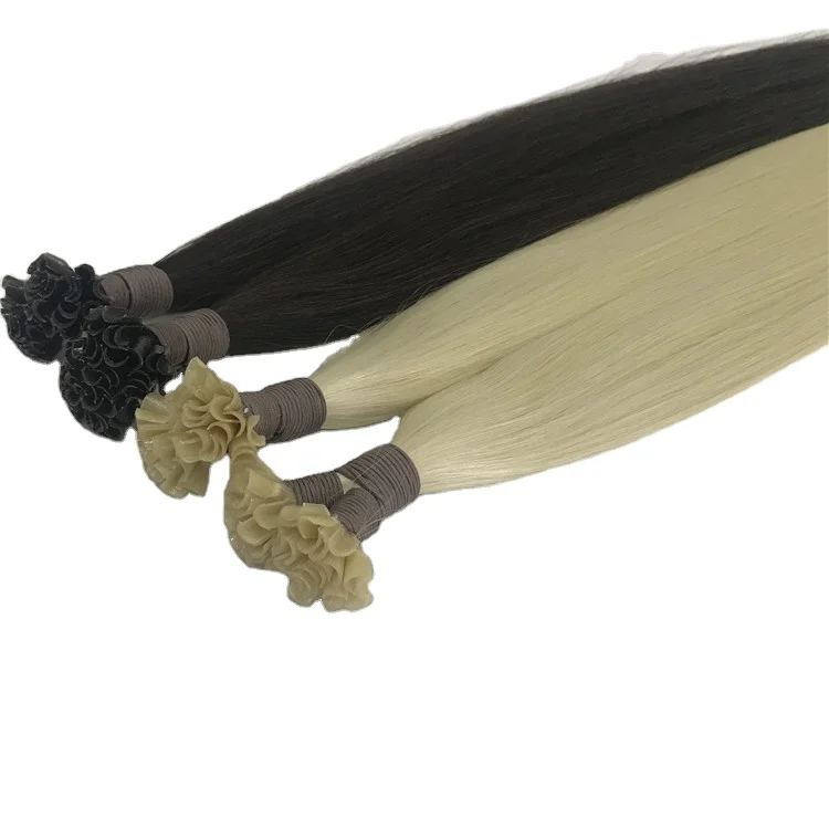 

Greathairgroup Full Cuticle Kept Virgin Natural Hair Keratin Tip Remy Hair Extensions