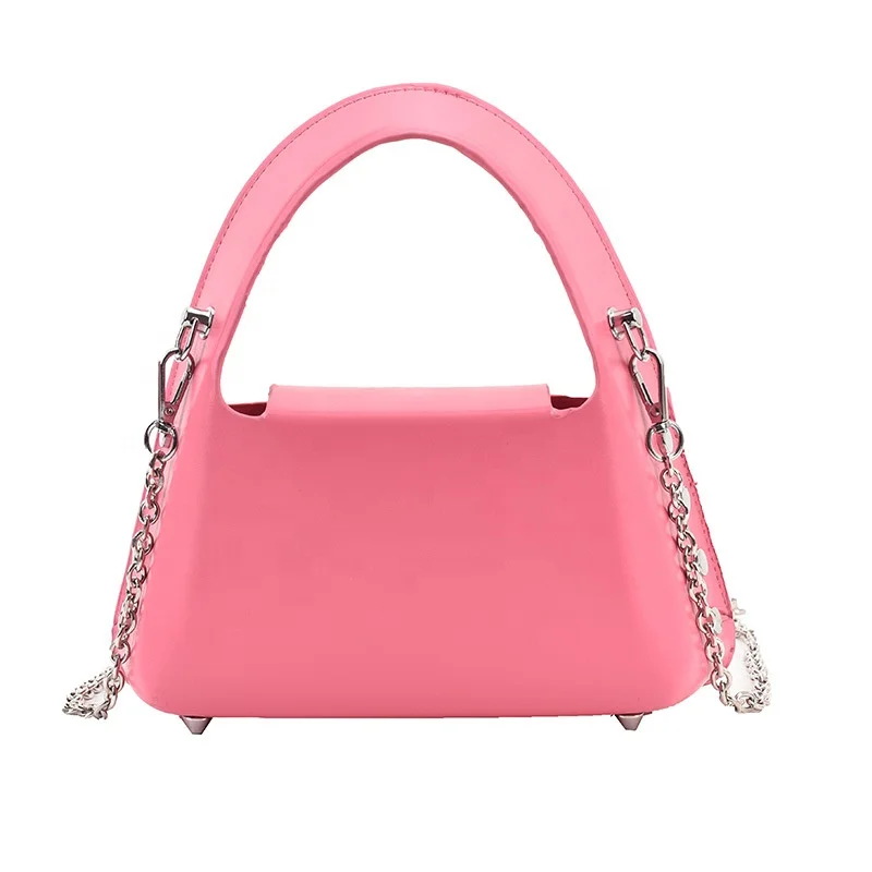 

Novelty Pearl Handle Chain Strap Shoulder Small Handbags For Women Leather Handbags