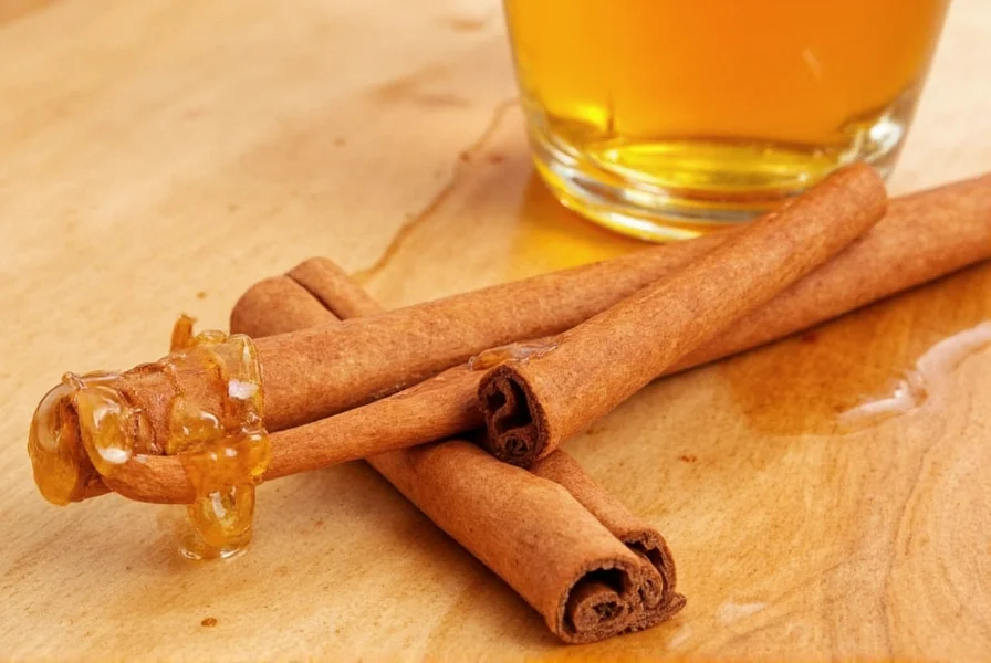 Honey and cinnamon used in healthy cooking applications