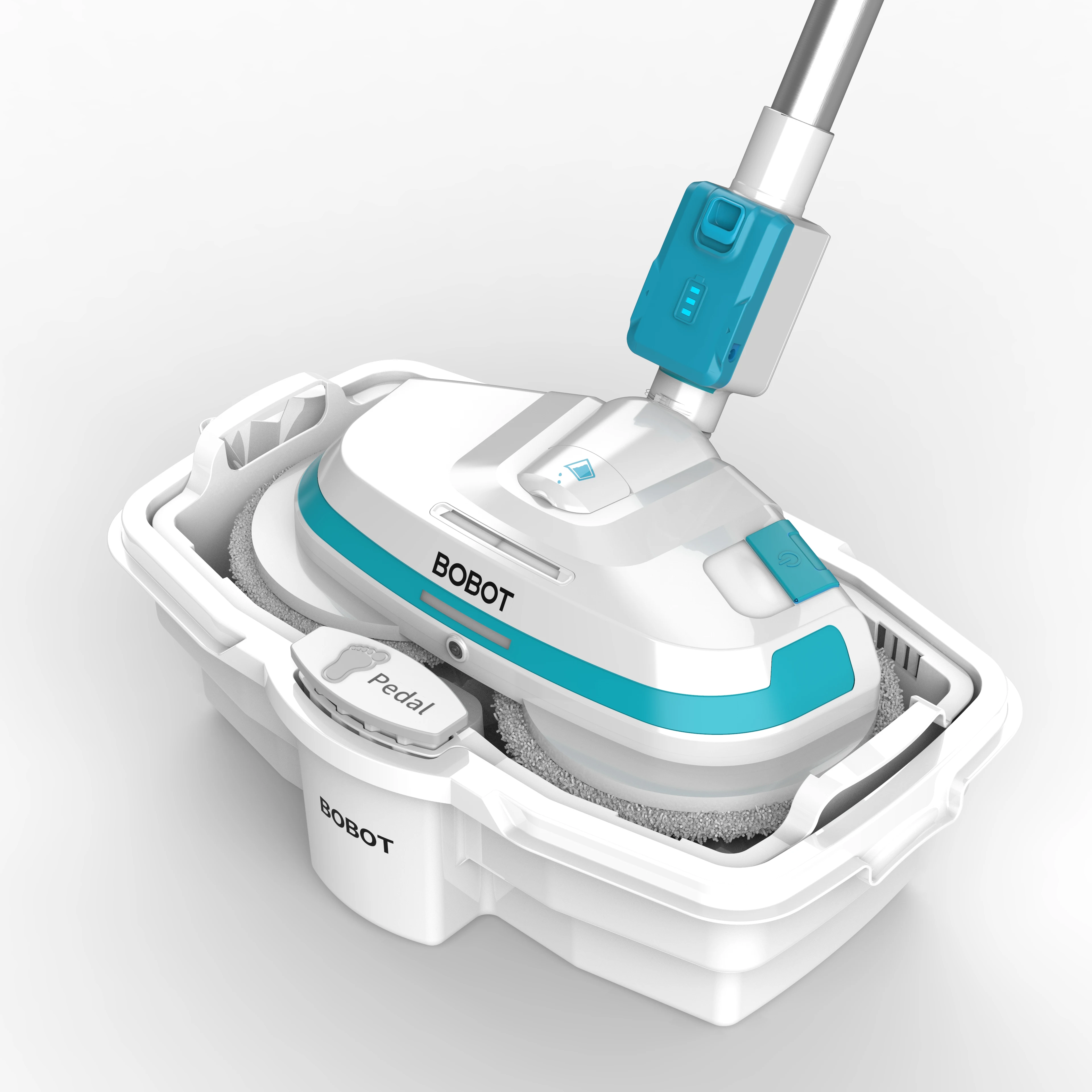 

BOBOT new design new electric steam mop rotating magic mop with bucket factory cheap price