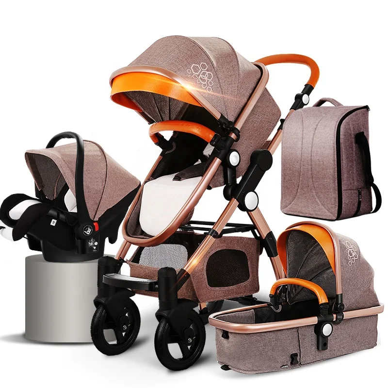 

Purorigin Baby carriage 4 in 1 strollers stroller baby buggy 3 in 1 baby prams 3 in 1 with car seat