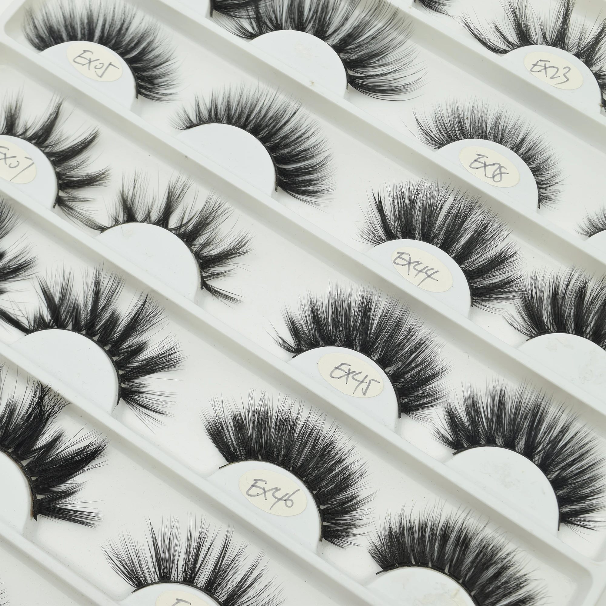 

Fluffy lashes custom lashbox packaging lashes3d wholesale vendor dramatic 25mm real mink eyelash vendor, Natural black