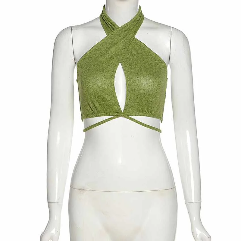 

Autumn/Winter Women's Fashion Street Shoot Sexy Versatile Slim Back Crop Navel Vest For Female, Picture