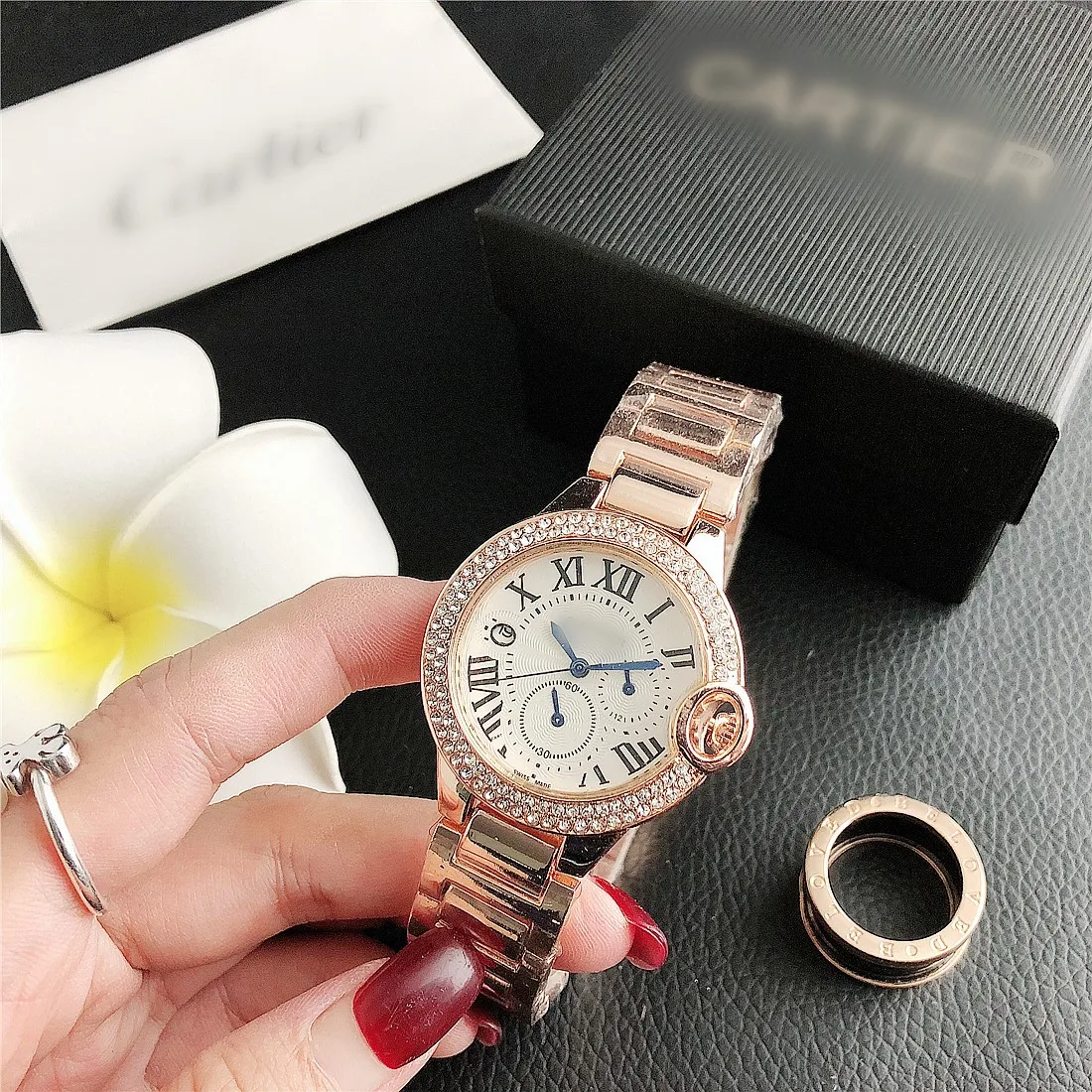 

China manufacturer diamond luxury watch with factory price
