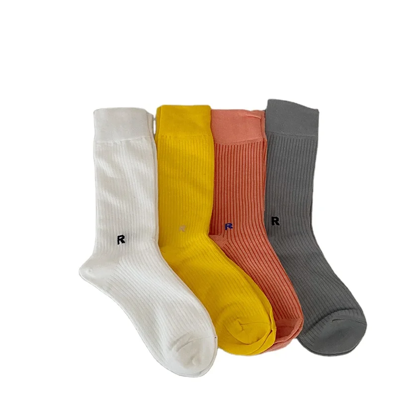 

MY-154 New Korean Style Letter Casual School Socks For Women, Custom color