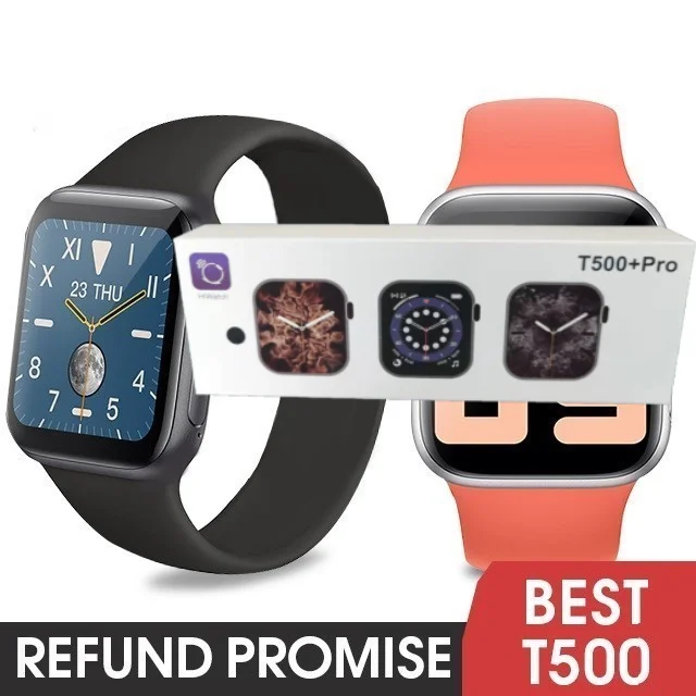 

New design t500+ t500 call waterproof ip67 I7 pro max iwo 10 11 12 t100 plus series 6 7 android wrist smart watch t500