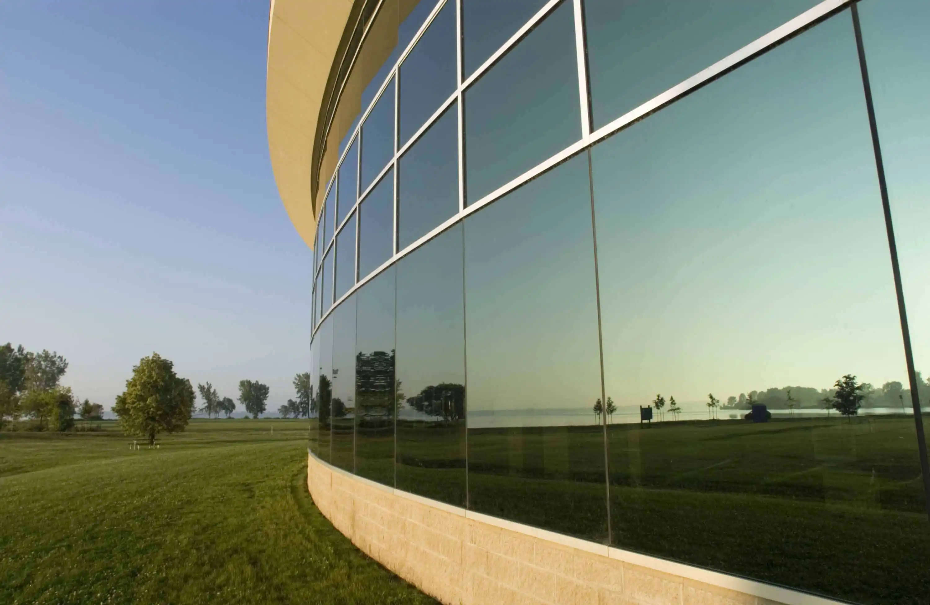 installation prefabricated lowe insulation glass curtain wall