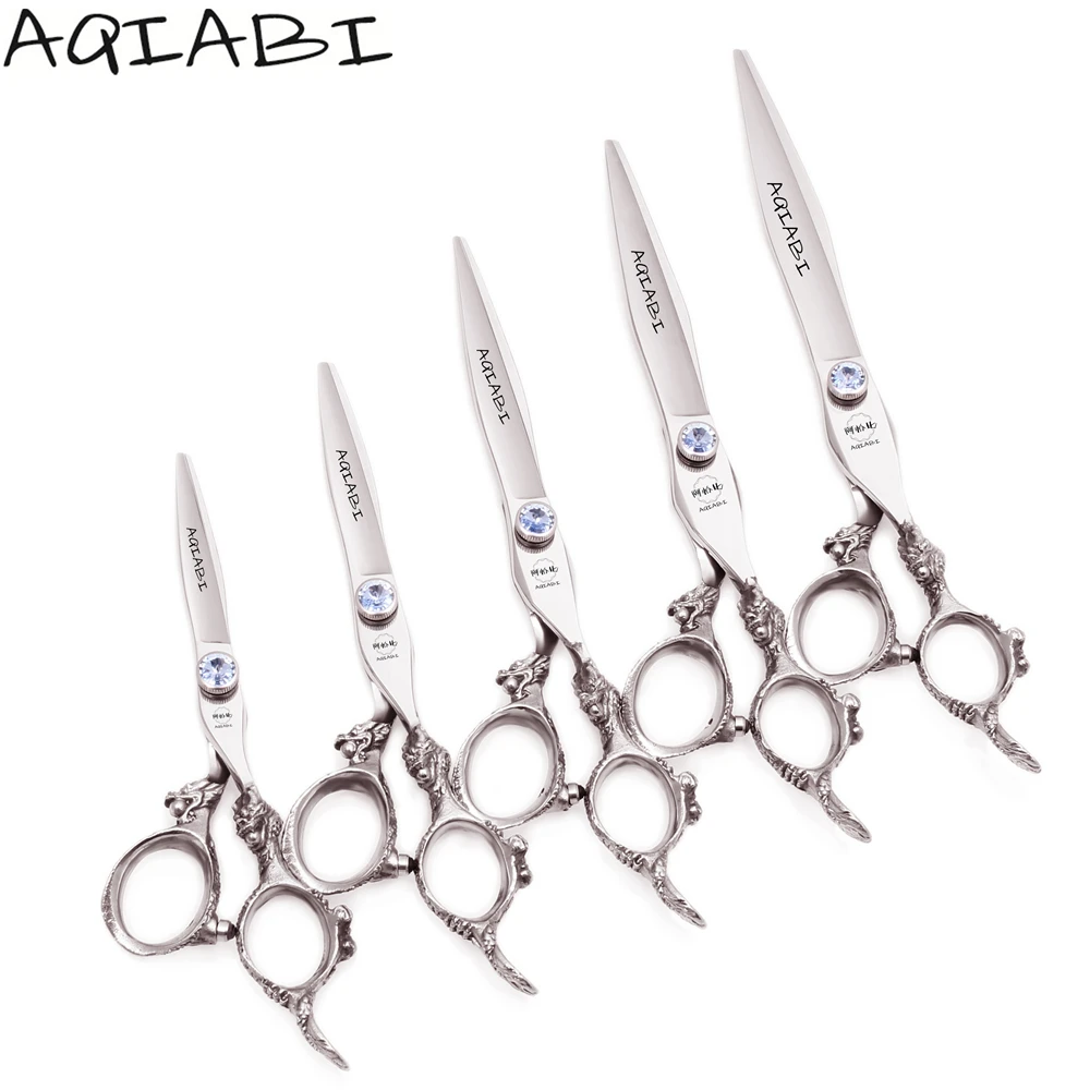 

Barber Scissors 5.5" 6" 7" 7.5" 8" JP 440C Cutting Scissors Thinning Shears Professional Hair Scissors A9107, Shiny