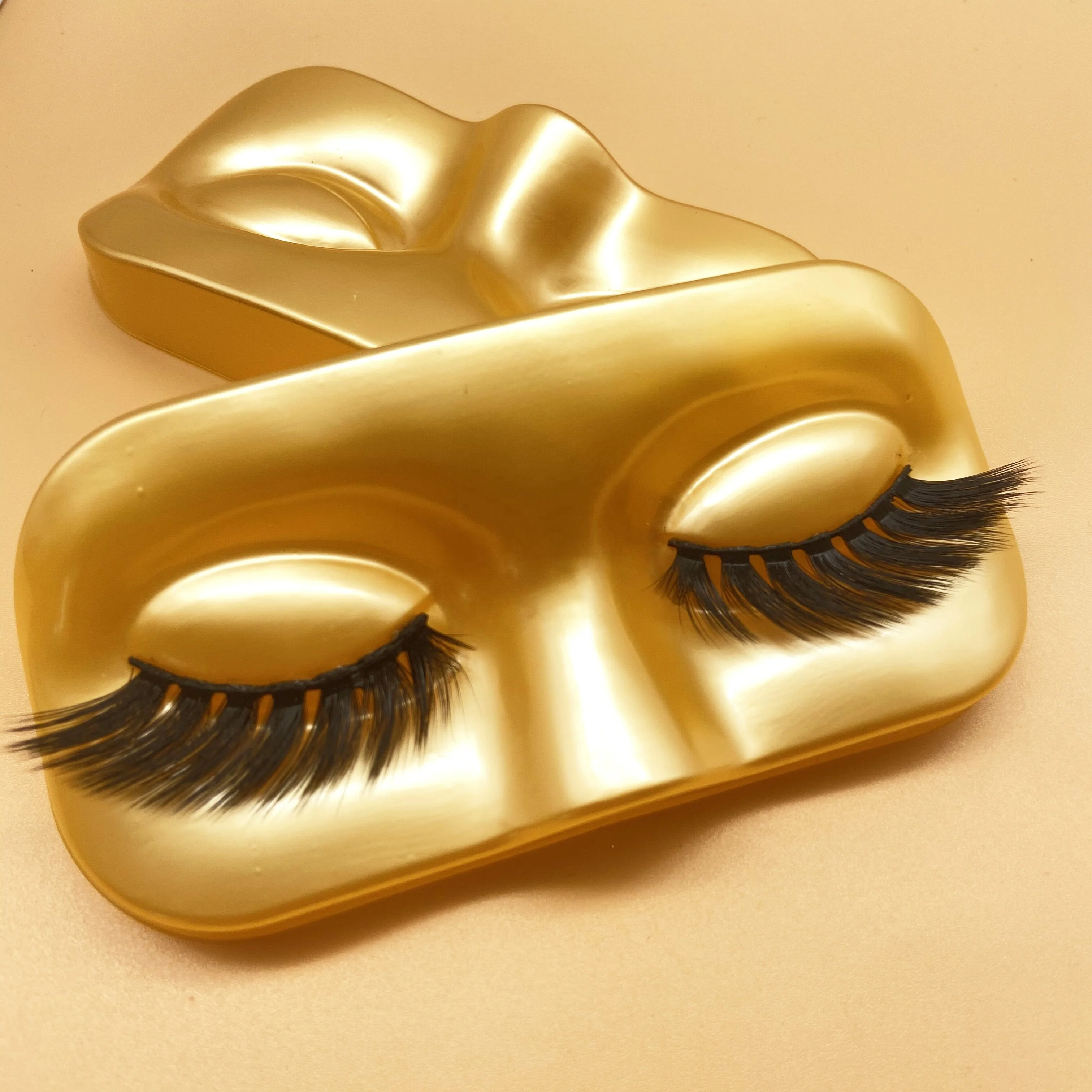 

Wholesale 3d short length wings fluffy full strip lash box private label faux mink eyelash vendor customized boxes