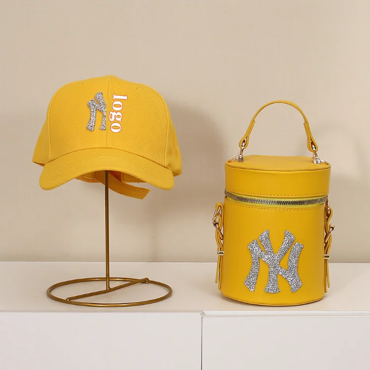 

2021 New Arrivals Pu Bucket Bag Women Handbags Ladies Hand Bags NY Purses And Hat For Women