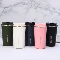 

Seaygift custom 510ml double wall stainless steel insulated bottle vacuum warmer leakproof travel coffee mug/cup with lid