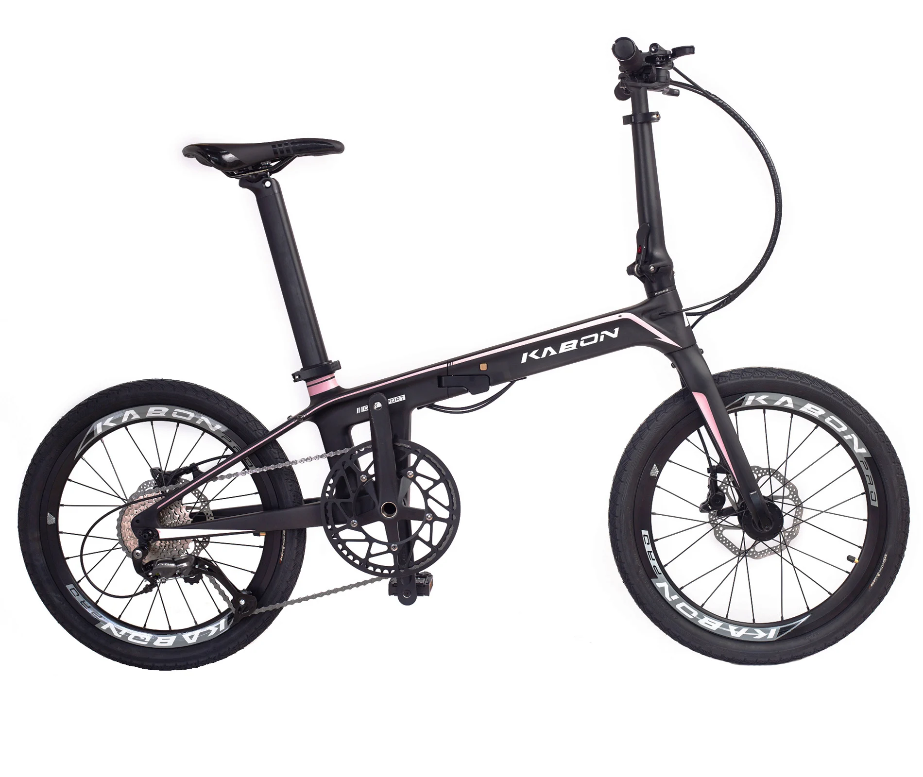 

High quality 9 speed gear folding bicycle bike foldable bike carbon folding Hydraulic disc brake adult bike, Black red/black blue/black pink