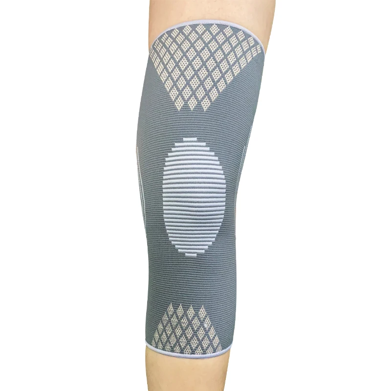 

Knitted Nylon Sports Knee Sleeve Anti-skid Knee Sleeve Elastic Knee Support, Black.rose red.blue.white.grey.pink.dark pink