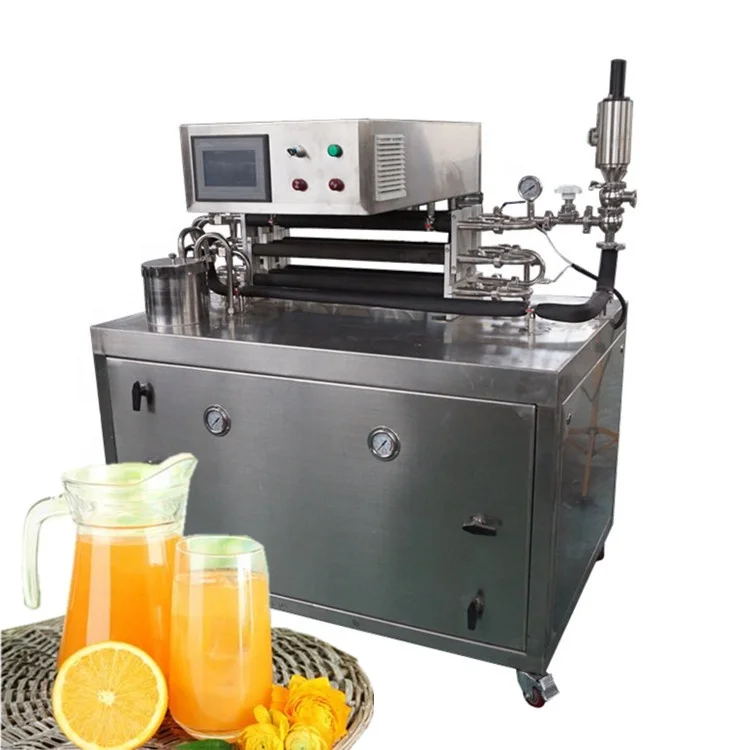 
Small experimental tea beverage sterilizer UHT ultra-high temperature tube sterilizer UHT fruit juice sterilization machine 