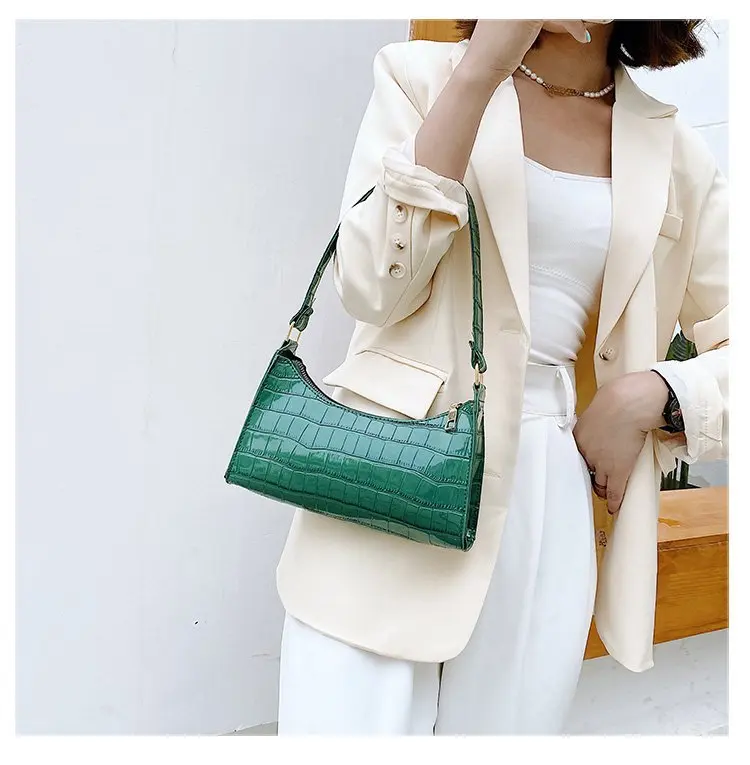 

Fashion Exquisite Shopping Bag Retro Casual Women Totes Shoulder Bags Female Leather Solid Color Chain Handbag