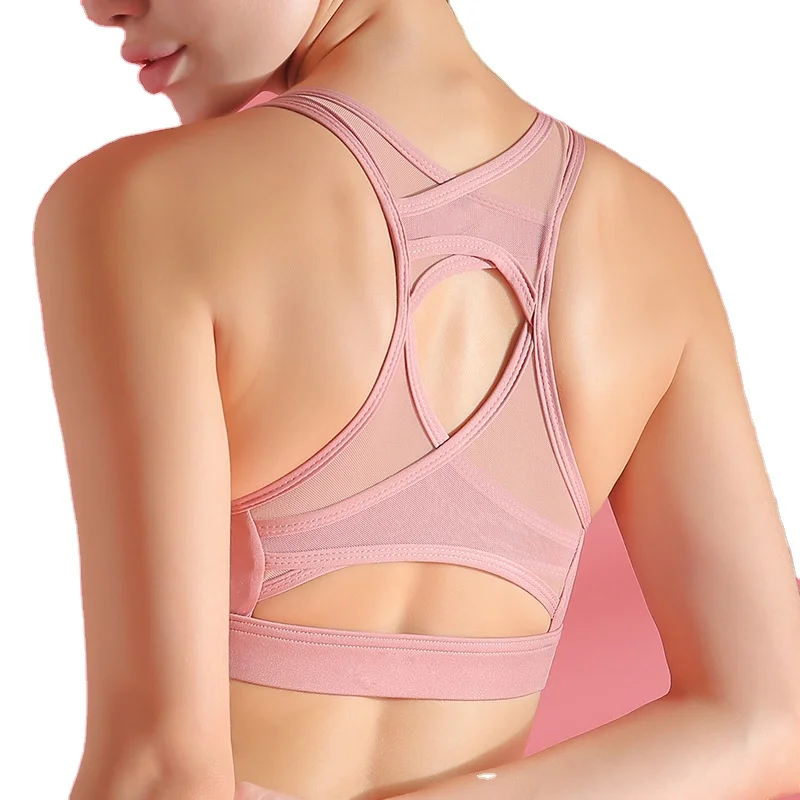

New Thin Shoulder Yoga Bra Female Beauty Back Running Fitness Strap Underwear Female
