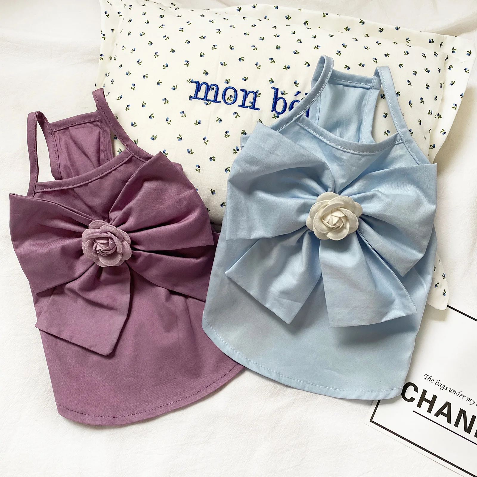 

New Design Princess Pet Dress Pure Color Pet Apparel summer dog dress