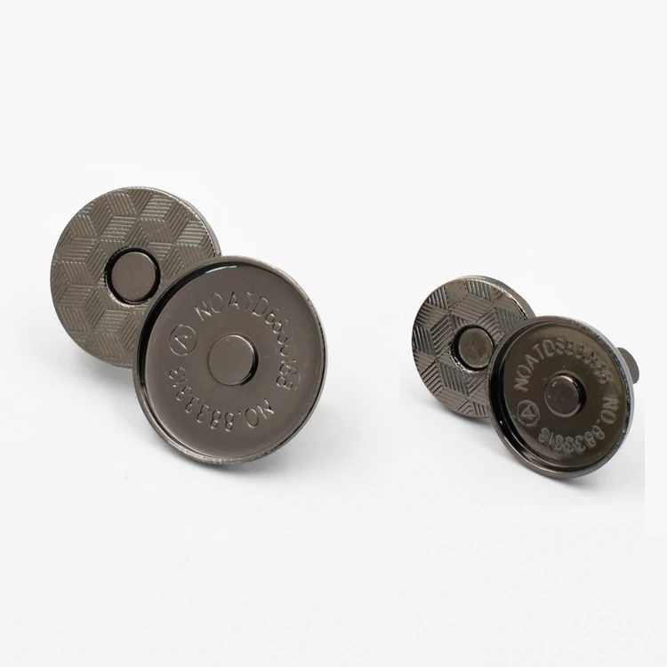 

14mm 18mm thin round magnet metal clasp fastener snap magnets button for bags