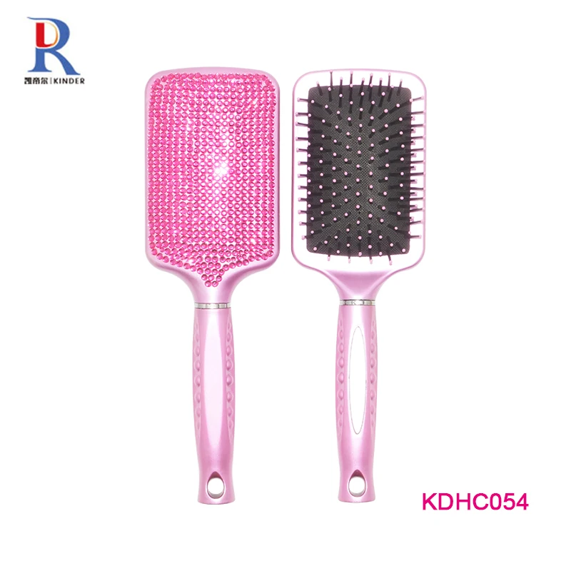 

Ready to ship professional Touch Cushion Paddle Diamond Hair Brush, Colorful