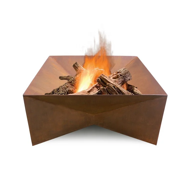 

New Design Burner Outdoor For Backyard Use Corten Steel Firepit, Natural rust