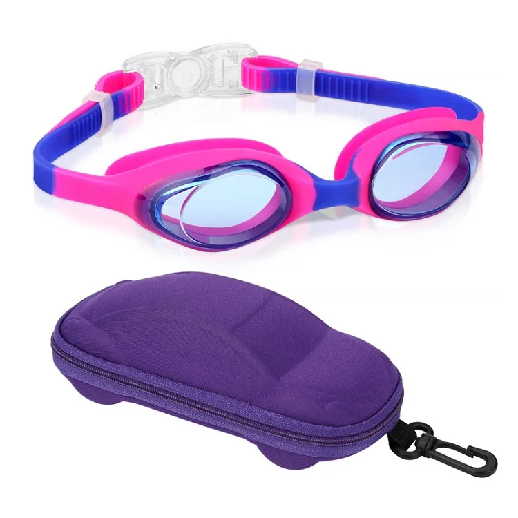 

Adjustable custom logo silicone cute funny goggles swimming super anti fog kids swimming goggles, Optional