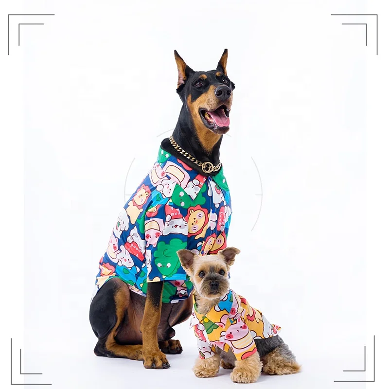 

9XL-M Pet Winter Clothes Cute Dog Clothing Summer Pet Clothes for Puppy Small Big Large Huge Dogs Outfits T-shirt Wholesale, Blue, orange, pink.