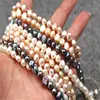 Black And White Natual Fresh Water Pearl DIY Baroque Pearl Loose For Bracelet Necklace Beads