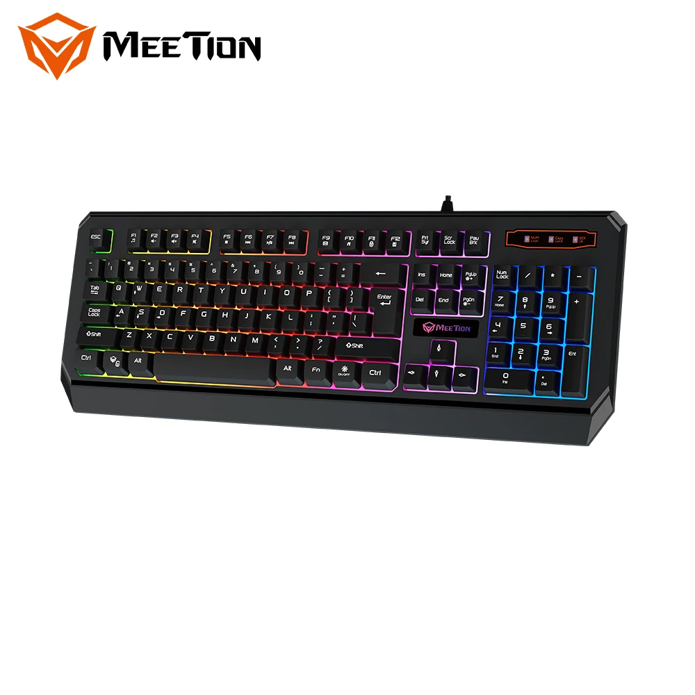 

MeeTion K9320 Keyboard Manufacturers Desktop USB PC Computer Led Light Backlit Membrane Gamer Gaming For Computer