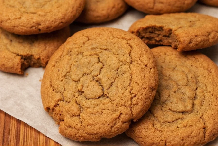 Hands rolling ginger snap cookie dough balls in sugar