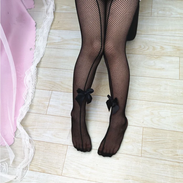

Bow Tights Sexy Fishnet Pantyhose Long Transparent Stockings Over Knee Black Suspender Thigh High Gothic Panty hose Dorpshippin, Colors