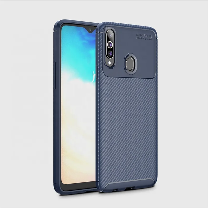 

design phone case Carbon TPU Shockproof Mobile Phone Case For samsung a20