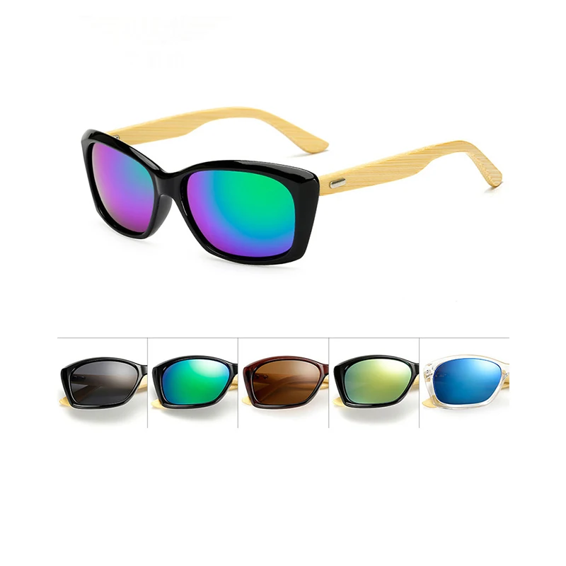 

Original Wooden Bamboo Sunglasses Men Women Mirrored UV400 Sun Glasses Real Wood Shades Gold Blue Outdoor Goggles Sunglases Male