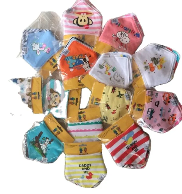 

3 Pcs Baby Bibs for Boy Girl Bandana Bib Feeding Burp Cloth Print Animal Triangle Cotton Drool Bib Baby Scarf Meal Collar Burp