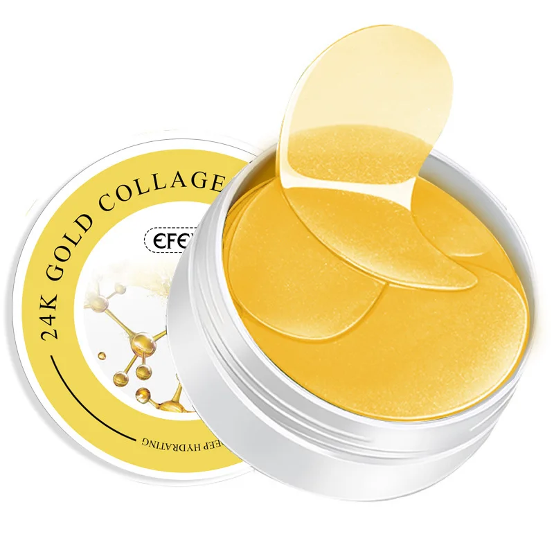 

Hot Sale Anti Aging Anti Wrinkle Crystal Collagen Eye Mask Gold Eye Patch