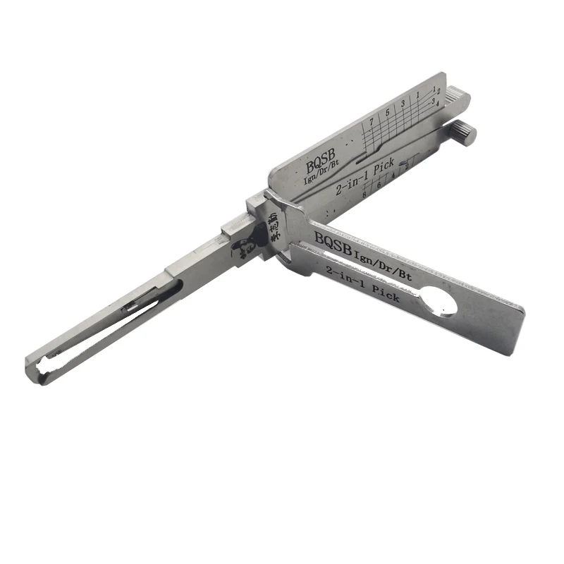 
Original Lishi BQSB 2 in 1 auto Car Door Lock Picks Decoder Unlock Tool 