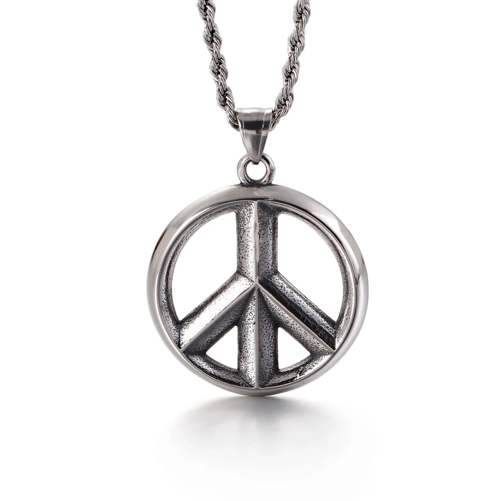 

KALEN peace and anti-war sign stainless steel men's pendant