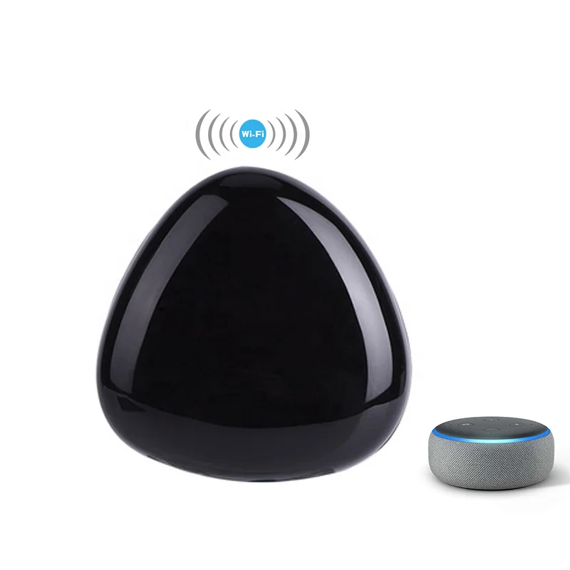 

With Alexa Wifi Ir Control Hub Smart Home Blaster Learning Code Smart Life&tuya App Ce Amazon Alexa&google Home 2.4ghz DC 5V/1A, Balck