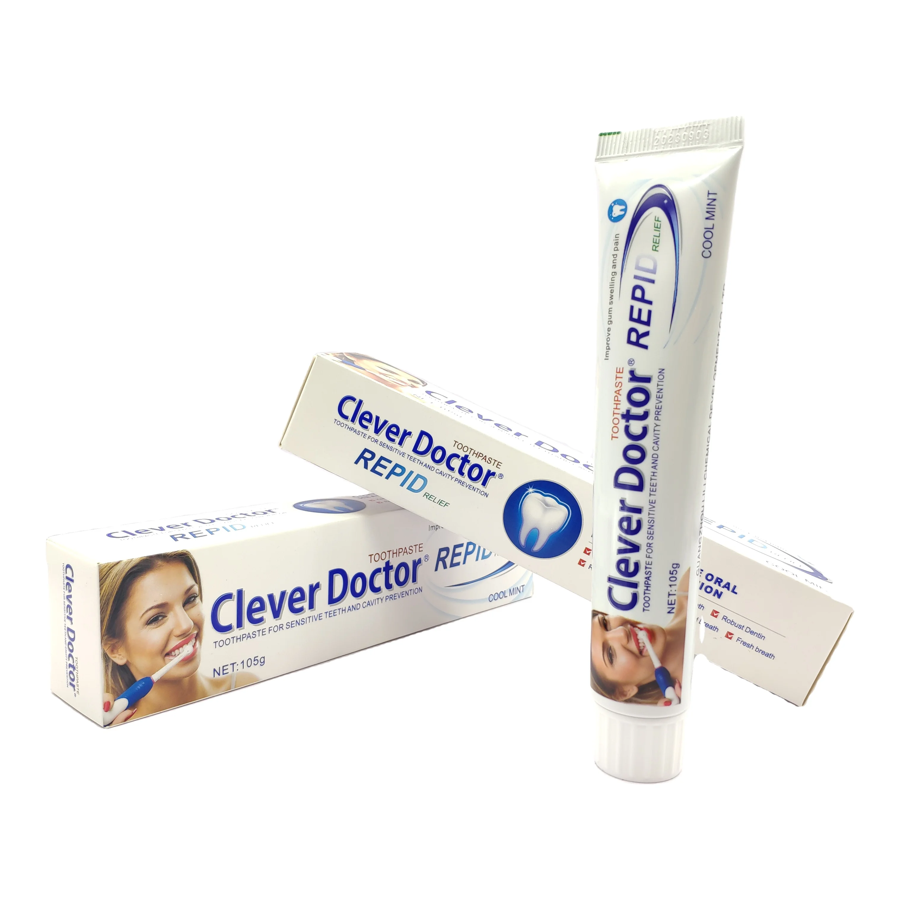 

105g Adult Household travel Toothpaste OEM/ODM Chinese Herbal Toothpaste, White paste