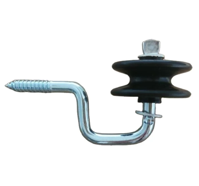 

Farm Electric fence accessories screw-in Bobbin Insulator without steel part, White