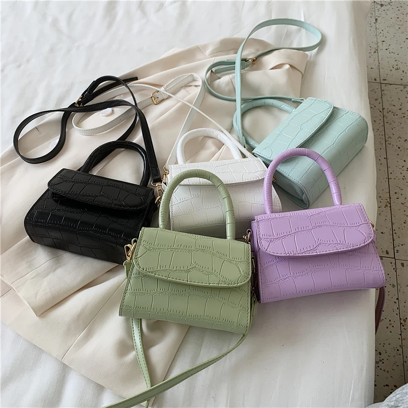 

Women's new arrival stone pattern PU leather small handbag Women's Mini bag, 5colors