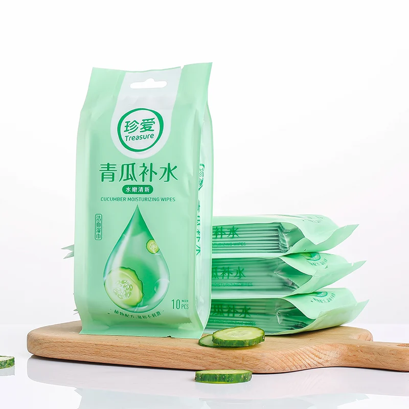 

RTS A61 Cucumber Make Up Remover Cloth Wipes Organic Adult Wipes Private Label Tender Wipes